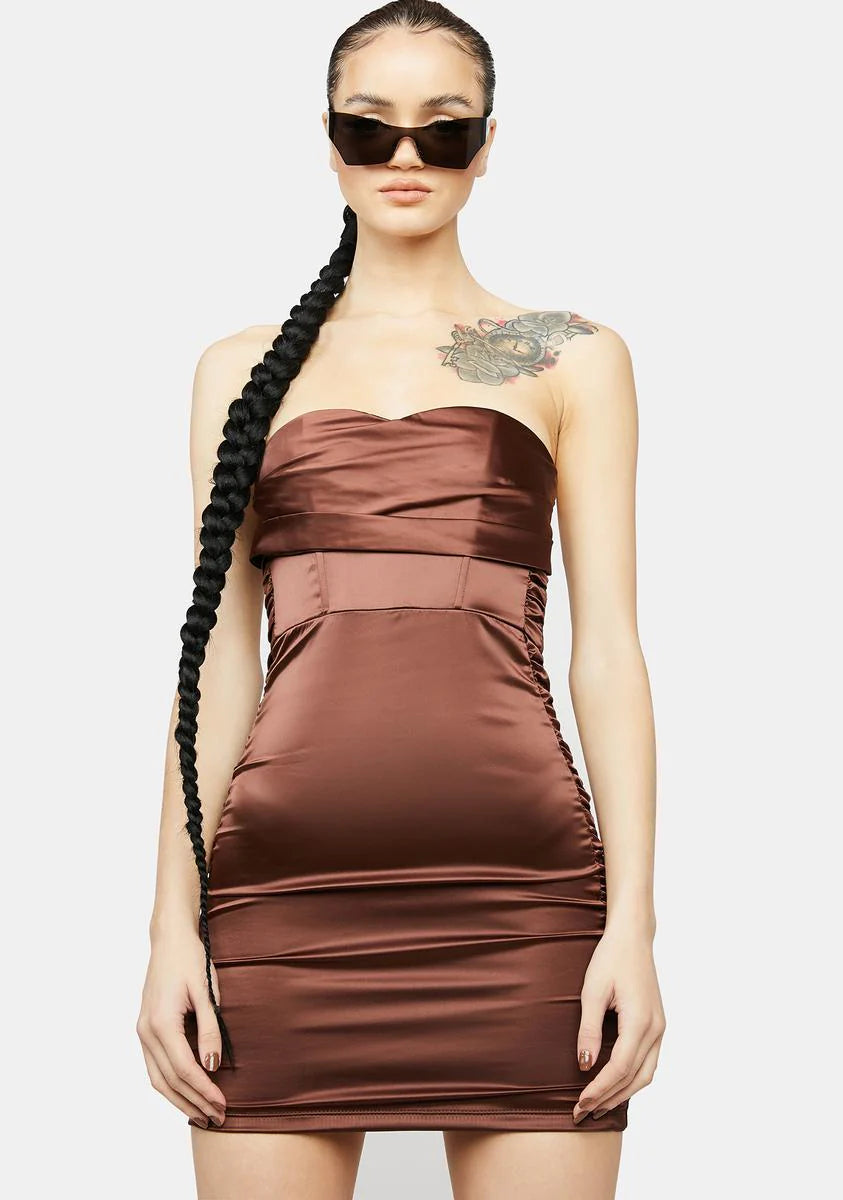 Club Dreams Satin Mini Dress