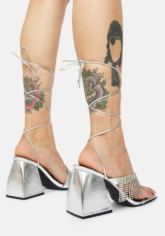Chrome Peri Heels