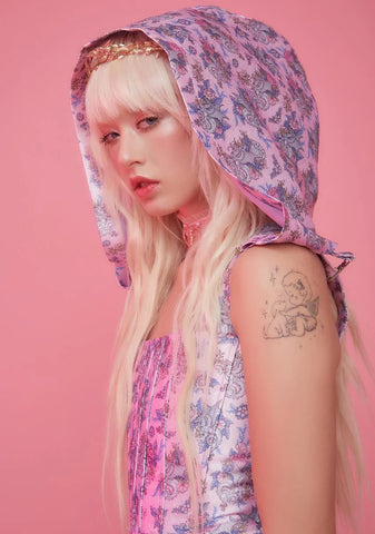 Are We Human Hooded Corset Top