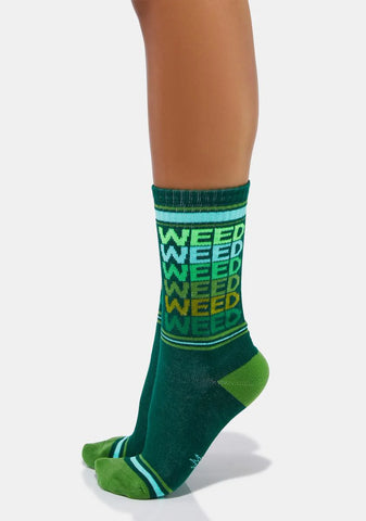 Weed Gym Socks