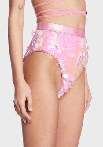 Ride The Dreamwave Sequin Booty Shorts