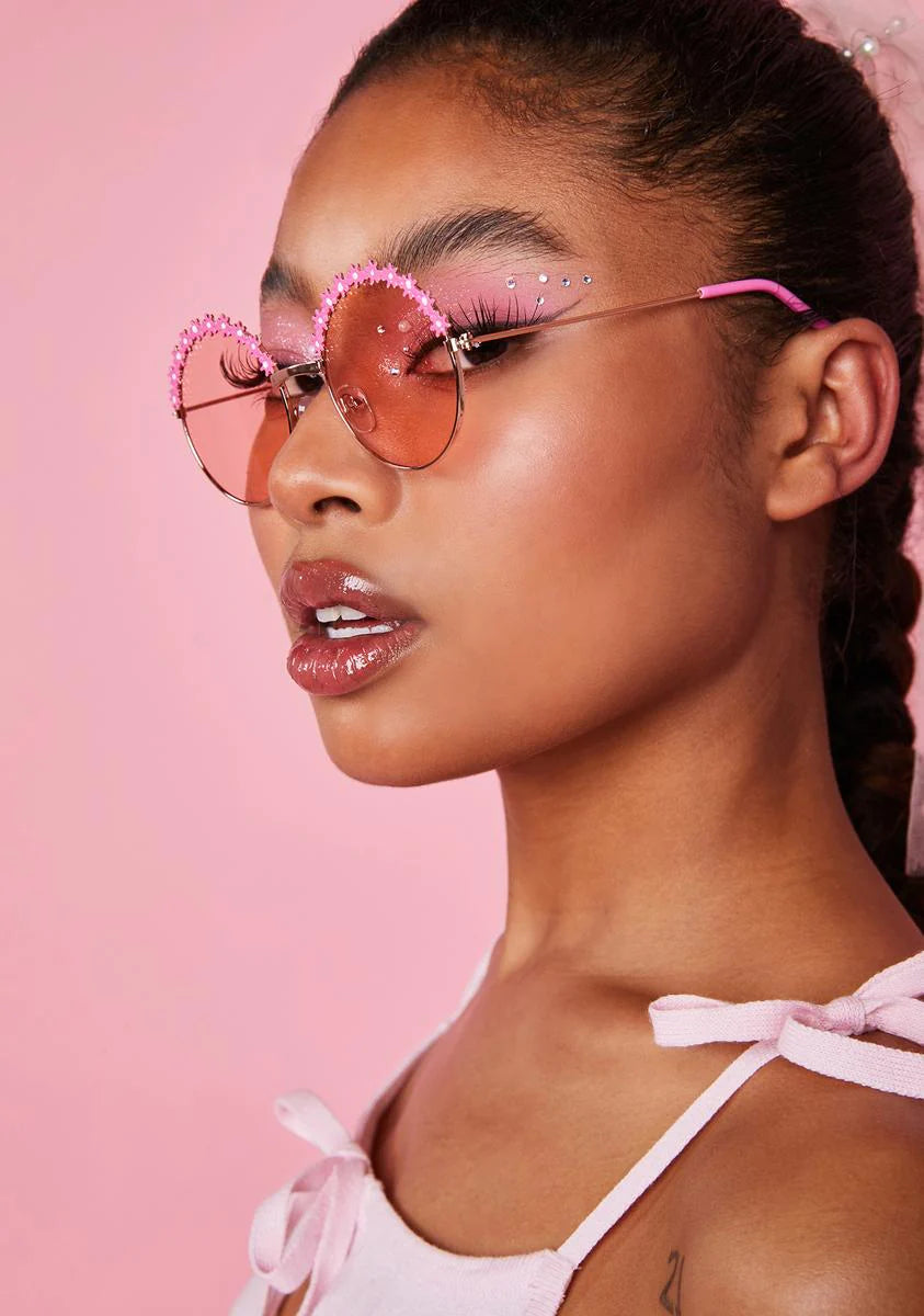 Beautiful Confessions Circle Sunglasses