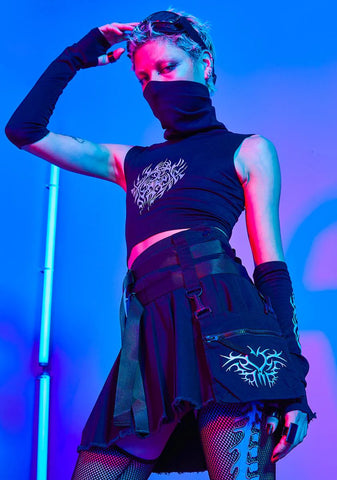 So Defenseless Reflective Tank Top