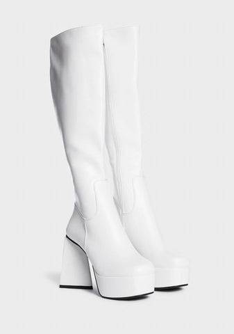 Unfriendly Knee High Boots