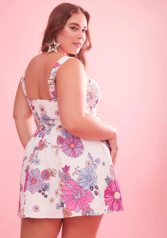 Divine Blissful Lane Floral Dress
