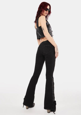 Sabbath Lace Up Jeans