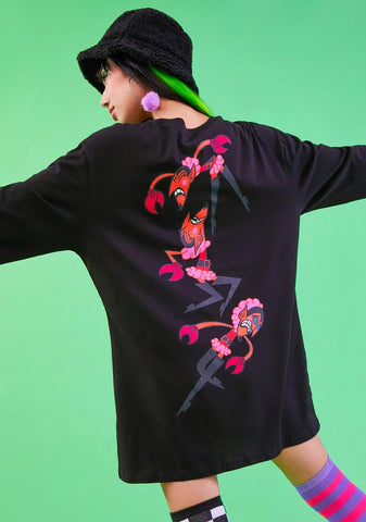 Evilest Of Evils Oversized Graphic Tee