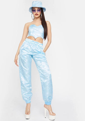 Sky Satin Lounge Pants