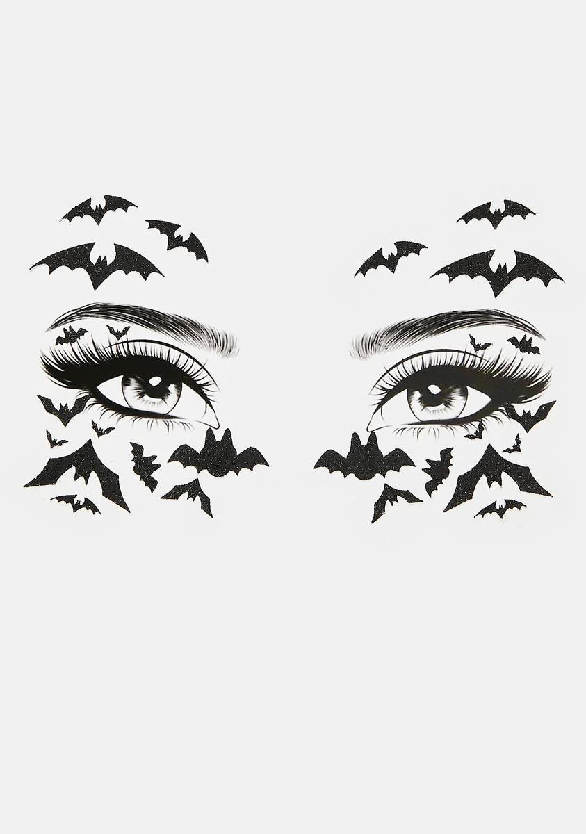 Creep In The Night Face Stickers