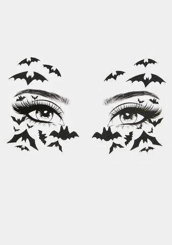 Creep In The Night Face Stickers