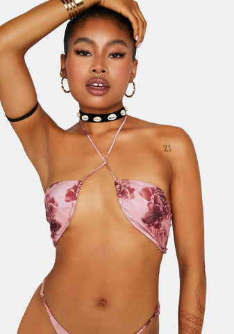 Vintage Bandeau Bikini Top