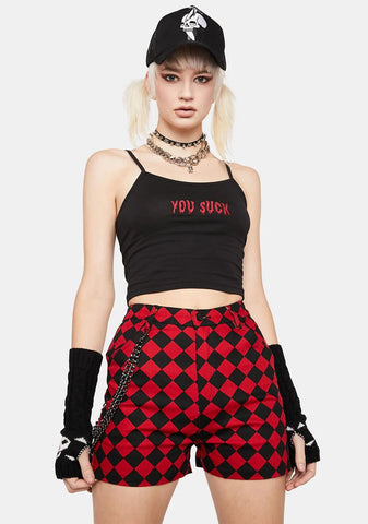 Checkmate Goth Shorts