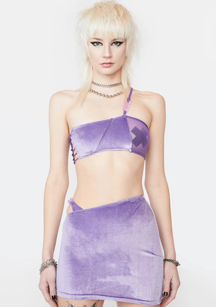 Lilac Better Work Cutout Mini Dress