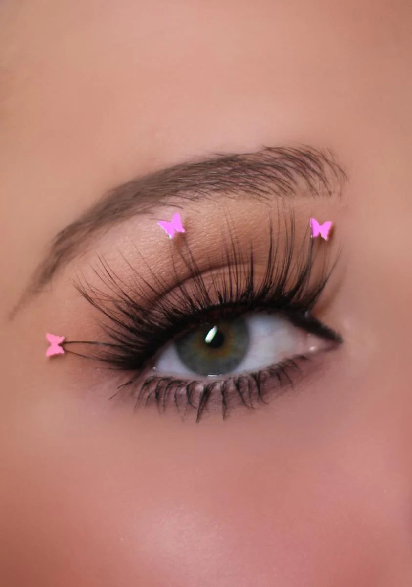 Metallic Pink Flutter Lashes