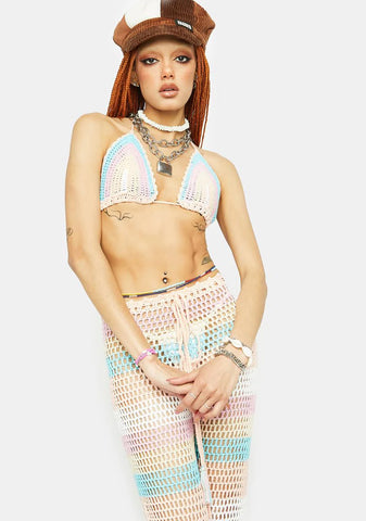 Groovy Time Crochet Pants Set