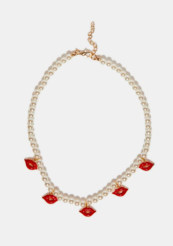 Cherry Spare Me A Kiss Choker