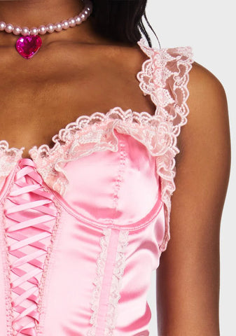 Be Good To Me Satin Corset