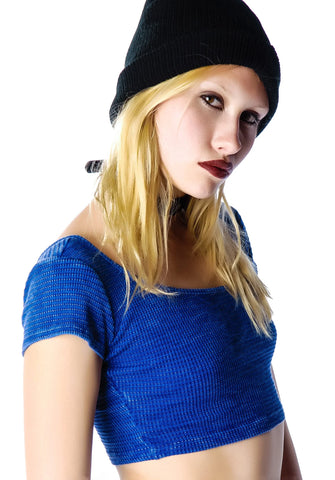 Reality Sux Crop Top - Gray