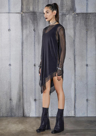 Snare Asymmetric Longline Mesh Top