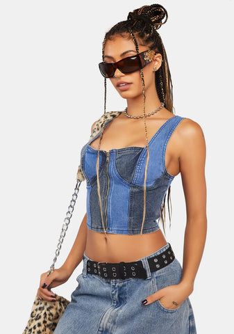 Own It Denim Corset