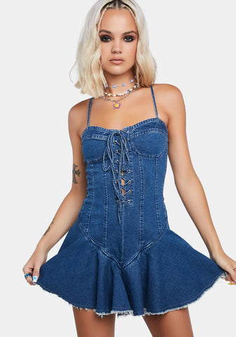 Denim Maximized Pleasure Mini Dress