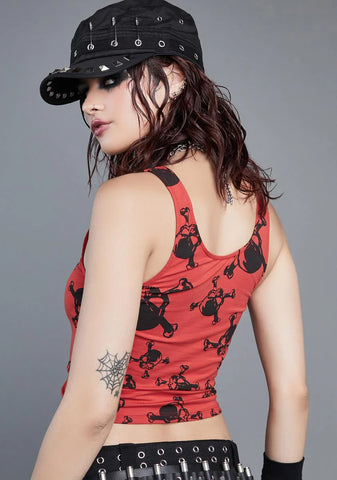 Plain Disguise Lace-Up Tank