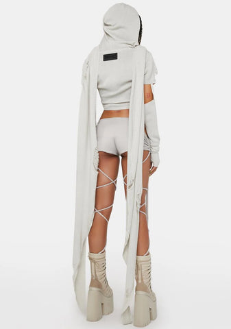 Compression Scarf Wrap Top