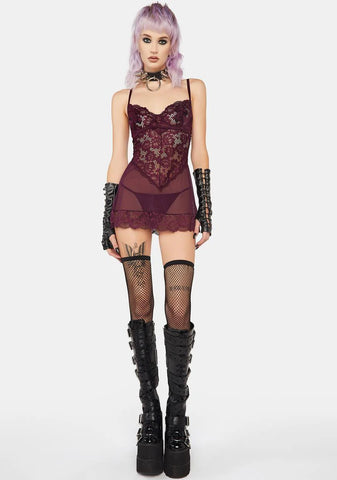 Page Lace Babydoll Lingerie Set