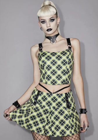 Vile And Entitled Plaid Mini Skirt