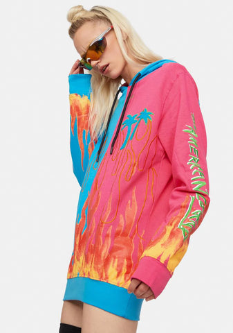 Split Flame Hoodie