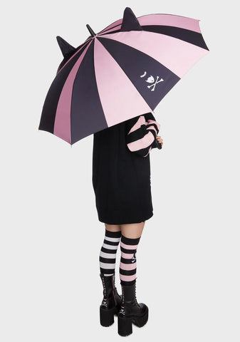 Happy When It Rains Kitty Umbrella