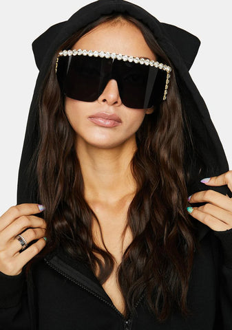 Midnight Melting Point Shield Sunglasses