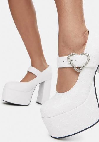 I'll Be Ur Juliet Eyelet Mary Janes
