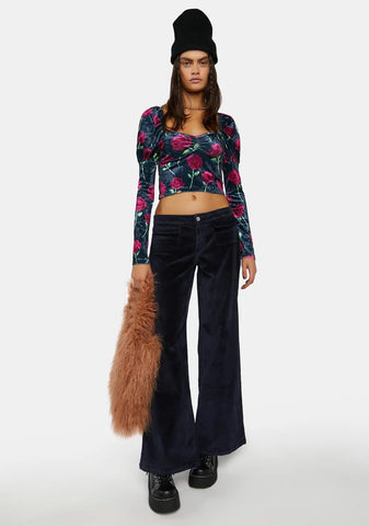 Bouquet Of Thorns Long Sleeve Top