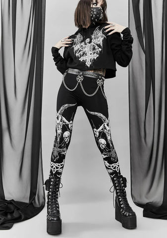 The Devil Inside Crop Hoodie