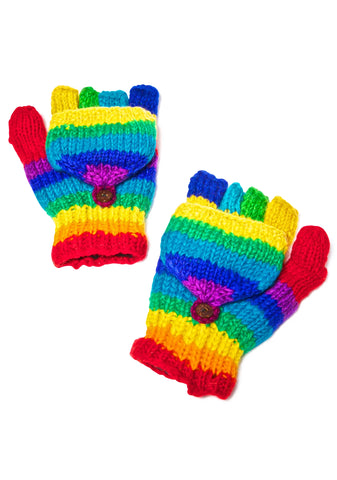 Rainbow Luva Mittens