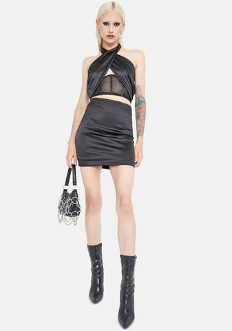Dark Desired Dreamer Corset Halter Top