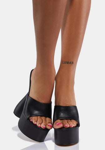 Let's Talk About Us Platform Heels