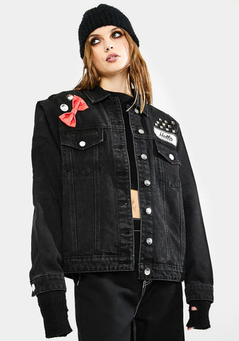Make My Own Way Denim Trucker Jacket