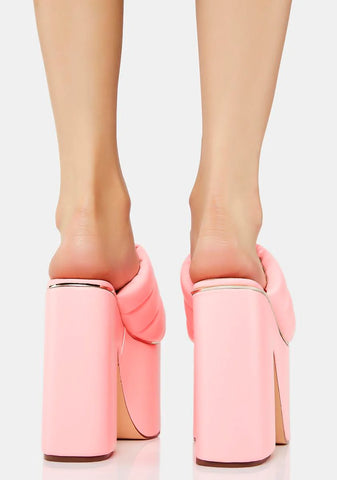 Pink Leisha Platform Heels