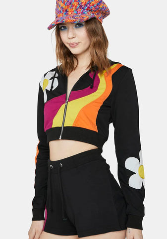 The New Daze Crop Hoodie