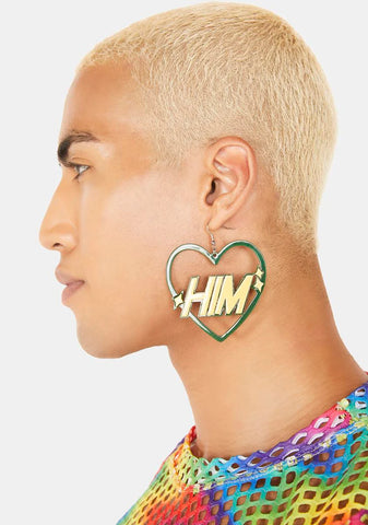 He Him Pronouns Earrings