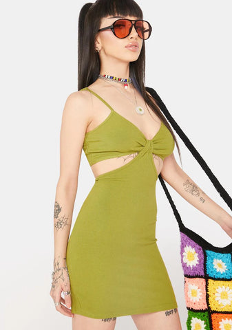 Avocado Mini Dress