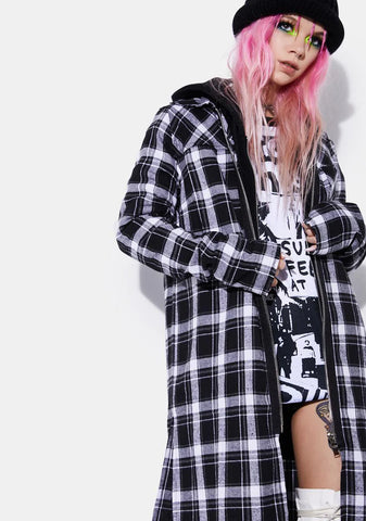 Dark Band Of Misfits Flannel Duster