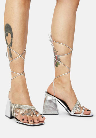 Chrome Peri Heels