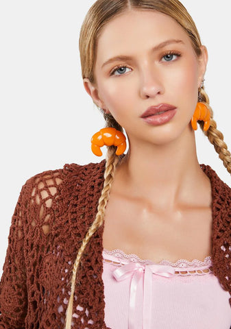 Carb Cravings Croissant Earrings