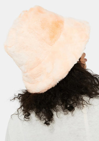 Peach Cuddle Up Buttercup Bucket Hat