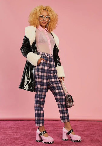 Stories In My Mind Plaid Trousers