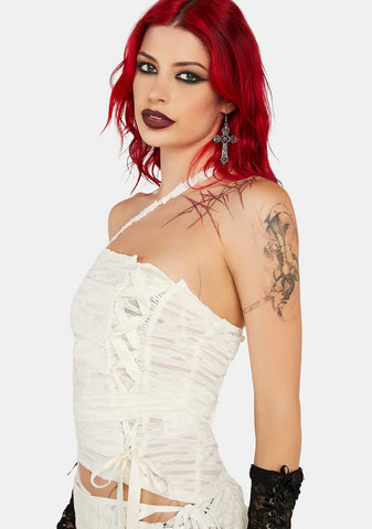 Mummy Wrap Bustier Top