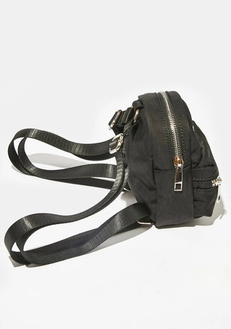 DK Embroidered Mini Backpack